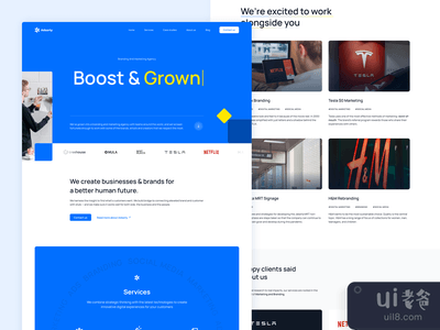 Adsorty - 品牌和营销机构登陆页(Adsorty - Branding & Marketing Agency Landingpage)