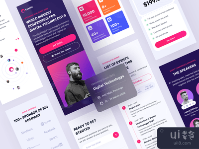 响应式视图的Evento - 活动会议(Evento - Event Conference Responsive View)