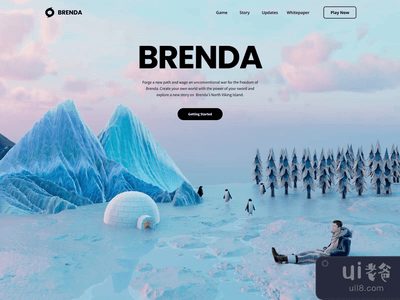 BRENDA游戏网页登陆页面(BRENDA Game Web Landing Page)