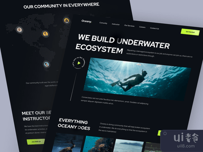 Oceany ? - 潜水社区登陆页(Oceany ? - Diving Community Landing Page)