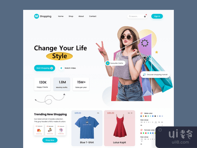 服装店网页UI(Clothing Store Web UI)