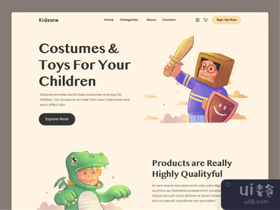 儿童区||头像和英雄探索(Kidzone || Header & Hero Exploration)