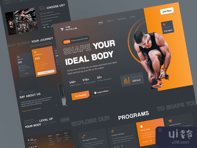 FitClub - 健身登陆页面(FitClub - Fitness Landing Page)