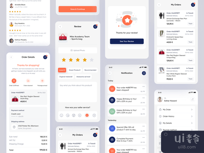 电子商店移动应用程序设计(eShop Mobile App Design)