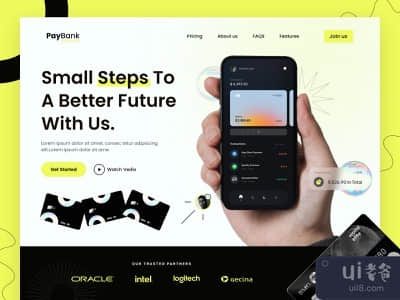 银行业务登陆页(Banking Landing Page)