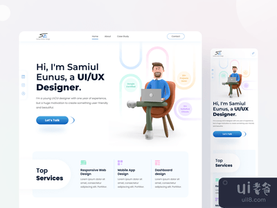 个人作品集网站设计(Personal Portfolio Website Design)