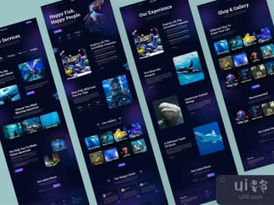 水族馆网站设计(Aquarium Website Design)