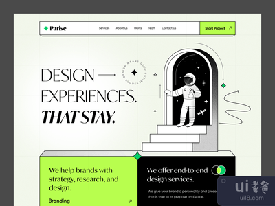 着陆页UI设计(Landing page UI design)