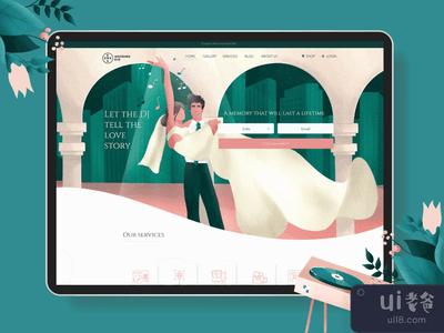 SRX婚礼DJ的网站重新设计(SRX Wedding DJs Website Redesign)