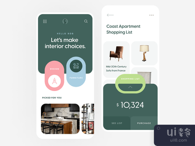 室内灵感》移动应用程序(Interior Inspirations Mobile App)