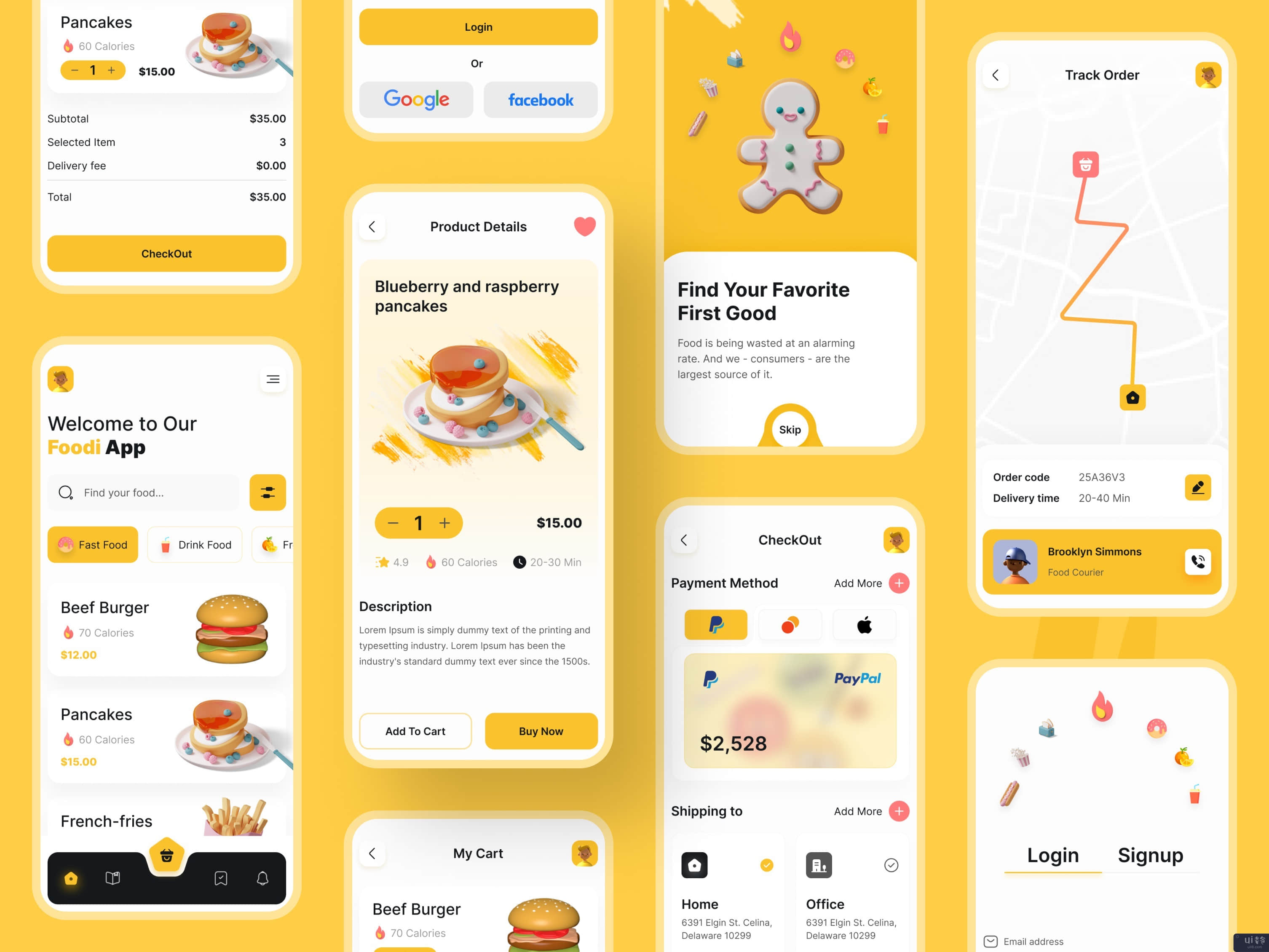 食品递送应用程序(Food Delivery App)