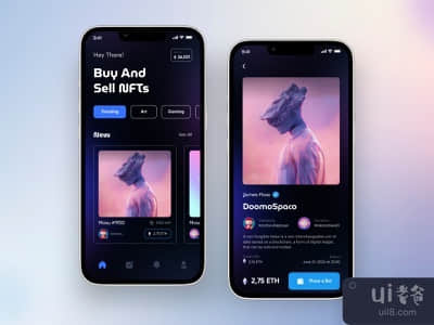NFT市场应用程序的用户界面(NFT Marketplace App UI)
