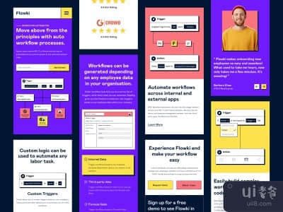 Flowki网站 - 响应式(Flowki Website - Responsive)