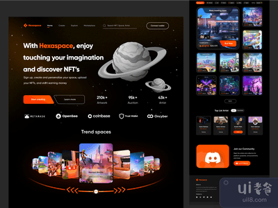 Hexaspace / NFT Market place--元空间虚拟现实(Hexaspace / NFT Market place - metaverse virtual reality)