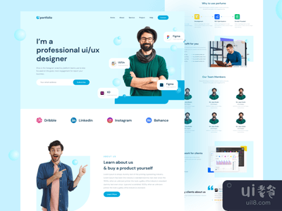 投资组合登陆页(Portfolio Landing Page)