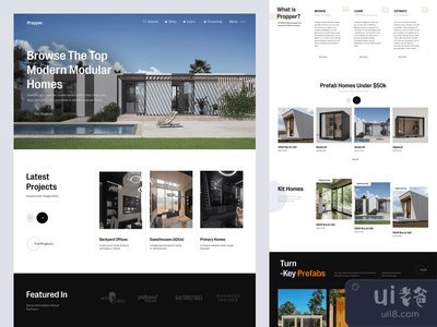 模块化住宅登陆页(Modular Homes Landing Page)
