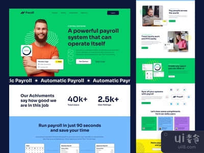 Payall - 自动发薪网站设计(Payall - Automatic Payroll website Design)