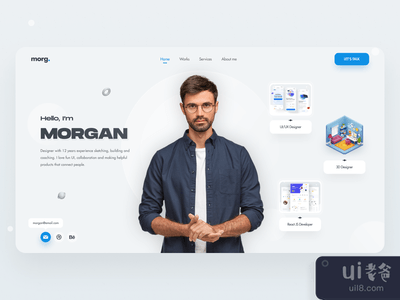 设计和开发个人网站（英雄）(Designer and Developer Personal Website (Hero))