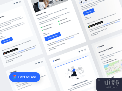 值得注意的是 - 电子邮件模板设计 - 免费(Notable - Email Template Design - Free)
