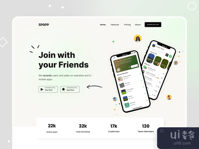 应用程序登陆页(App landing page)