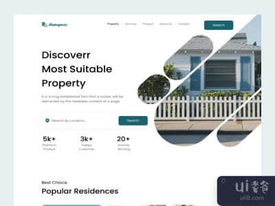 房地产 - 登陆页(Real Estate - Landing Page)
