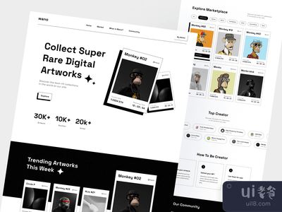 NFTs登陆页(NFTs Landing Page)