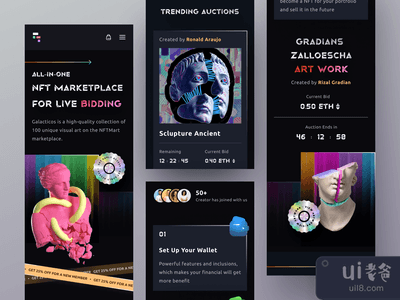 NFT登陆页--响应式版本(NFT Landing Page - Responsive Version)