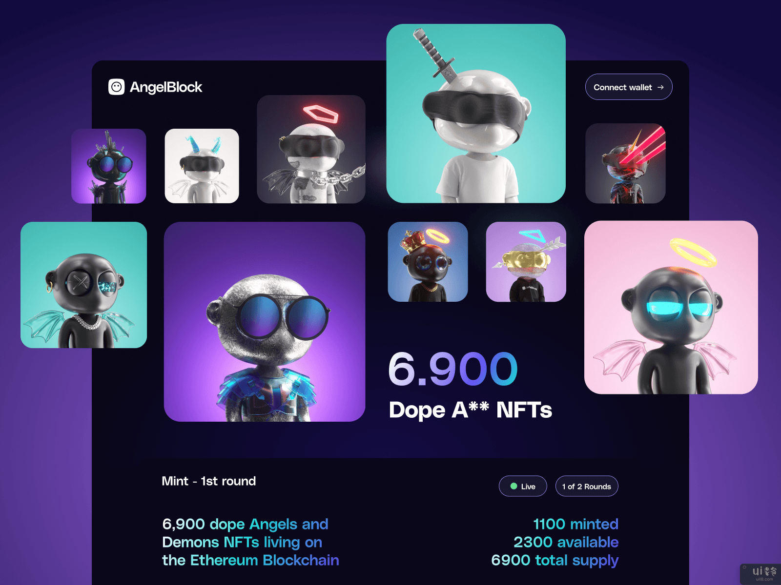 AngelBlock NFT - 着陆页(AngelBlock NFT - Landingpage)