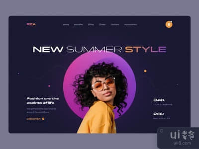 PZA时尚登陆页面(PZA Fashion landing page)