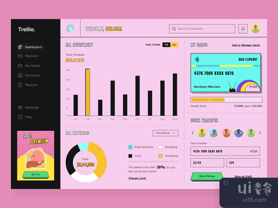 个人财务仪表板设计(Personal Finance Dashboard Design)
