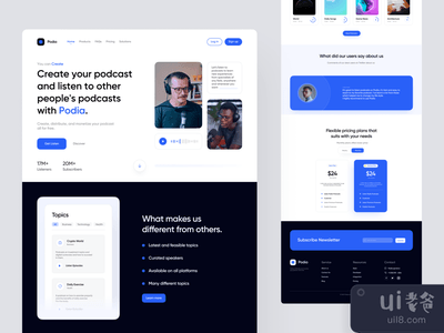 Podia播客 - 登陆页面(Podia podcast - Landing page)