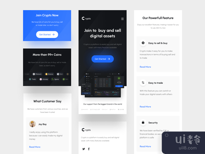 Crypts - Crypto Landing Page Responsive(Crypts - Crypto Landing Page Responsive)