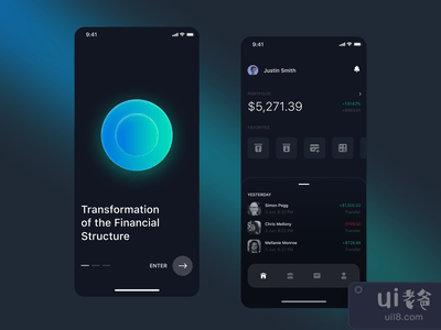 移动银行应用程序 - MINO(Mobile Bank App - MINO)