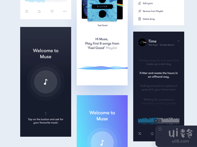 音乐播放器屏幕(Music player screens)