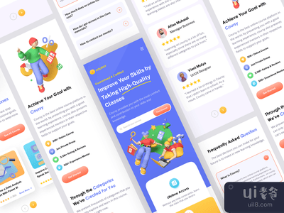 Coursy - 在线课程响应式视图(Coursy - Online Course Responsive View)