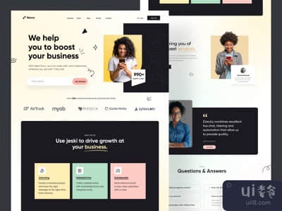 机构网站设计 UI(Agency website Design UI)