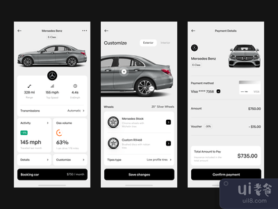 申请。租用汽车(Application. Rental Car)