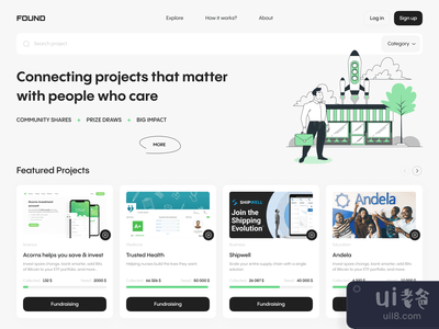 众筹网站设计(Crowdfunder website design)