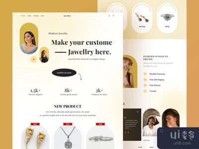 珠宝着陆页(Jewelry Landing Page)
