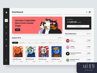 NFT市场仪表板(NFT Marketplace Dashboard)