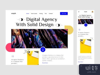 数字机构登陆页(Digital Agency Landing Page)