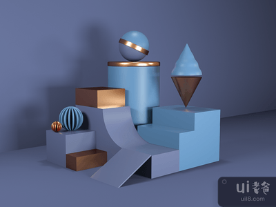 三维抽象形状(3D Abstract Shapes)