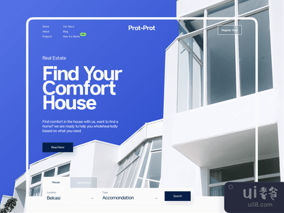 Prot Prot - 房地产登陆页面[HERO](Prot Prot - Real Estate Landing Page [HERO])