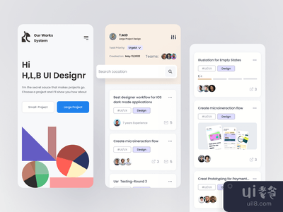 Ui/Ux项目 移动应用设计(Ui/Ux Project Mobile App Design)