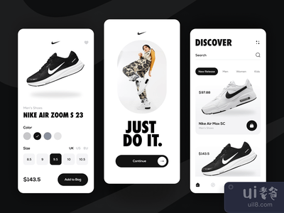 鞋子 - Nike App - Just Do It。(Shoes - Nike App - Just Do It.)