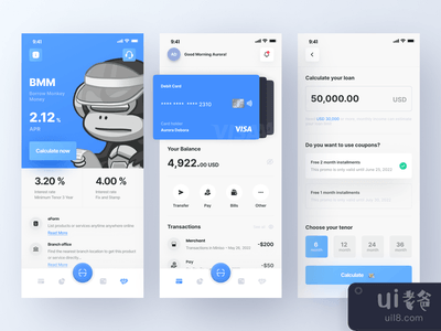 银行应用程序概念(Banking App Concept)
