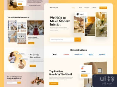 室内设计网站(Interior Design Website)