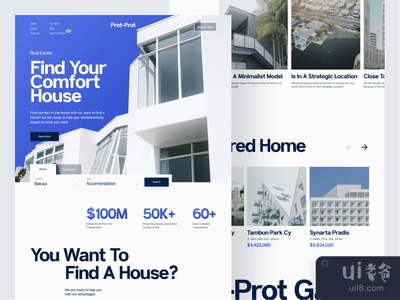 Prot Prot - 房地产网站设计(Prot Prot - Real Estate Web Design)