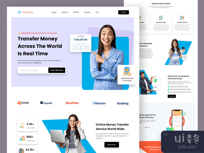 网上银行网站登陆页面(Online banking website landing page)