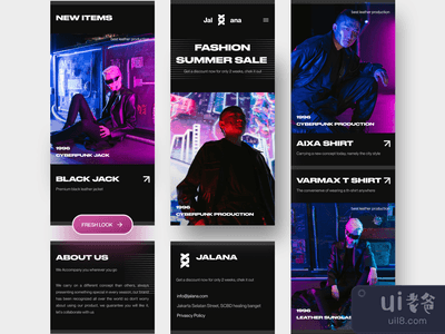 Jalana - 时尚登陆页面响应式(Jalana - Fashion Landing Page Responsive)